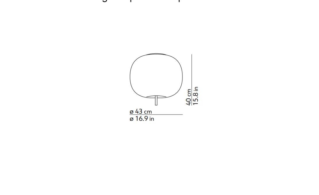 Потолочный светильник модель Kushi Ceiling Lamp XL от фабрики KDLN