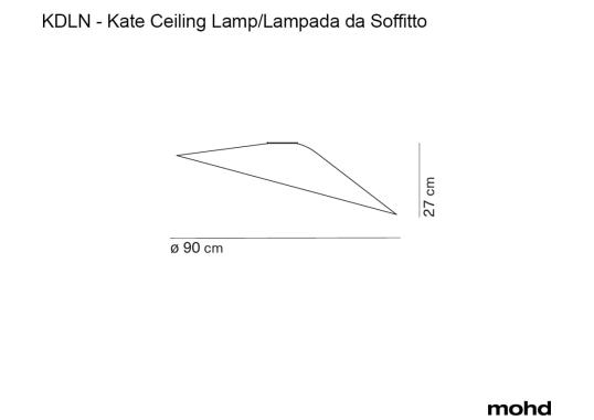Потолочный светильник модель Kate Ceiling Lamp от фабрики KDLN
