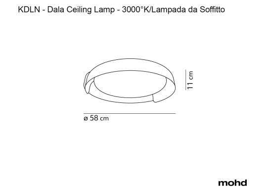 Потолочный светильник модель Dala Ceiling Lamp - 3000°K от фабрики KDLN