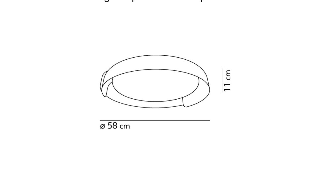 Потолочный светильник модель Dala Ceiling Lamp - 3000°K от фабрики KDLN
