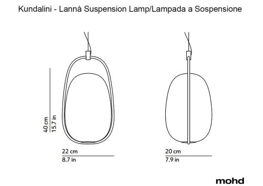 Подвесной светильник модель Lannà Suspension Lamp от фабрики KDLN