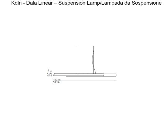 Подвесной светильник модель Dala Linear Suspension Lamp от фабрики KDLN