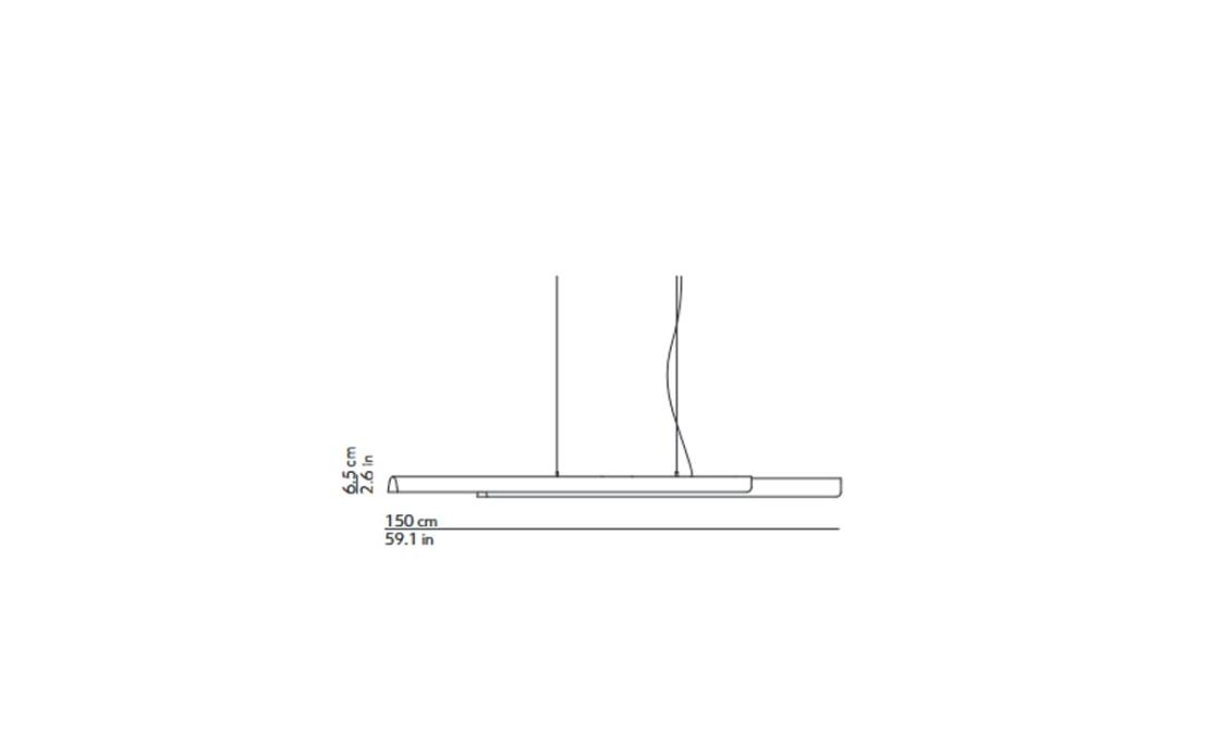 Подвесной светильник модель Dala Linear Suspension Lamp от фабрики KDLN