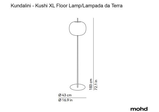 Торшер модель Kushi XL Floor Lamp от фабрики KDLN