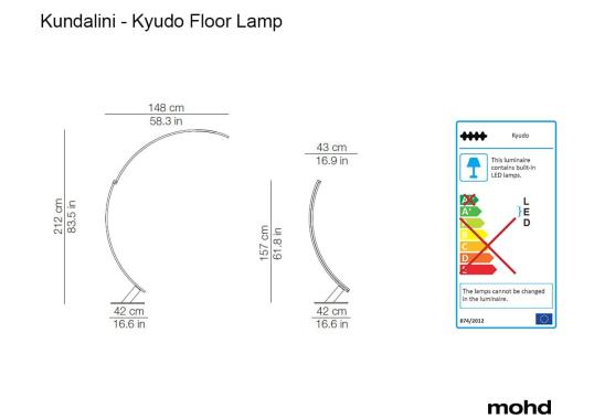 Торшер модель Kyudo Lampada da Terra от фабрики KDLN