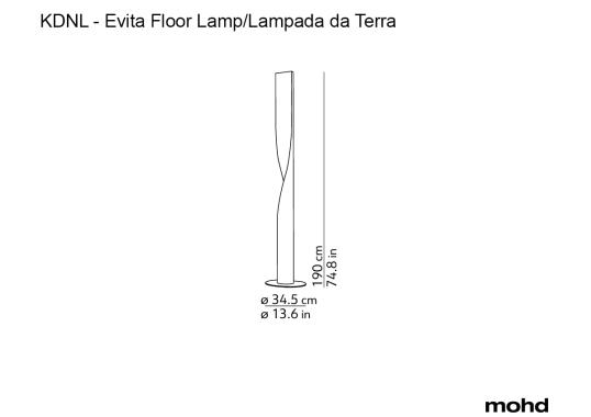 Торшер модель Evita Lampada da terra от фабрики KDLN