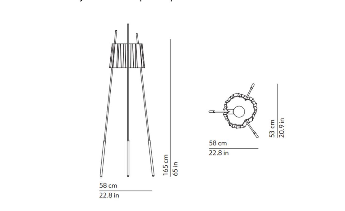 Торшер модель Tyla Floor Lamp от фабрики KDLN