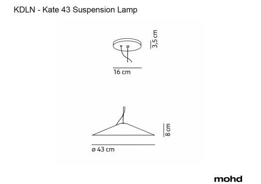 Подвесной светильник Kate 43 Suspension Lamp от KDLN image 4