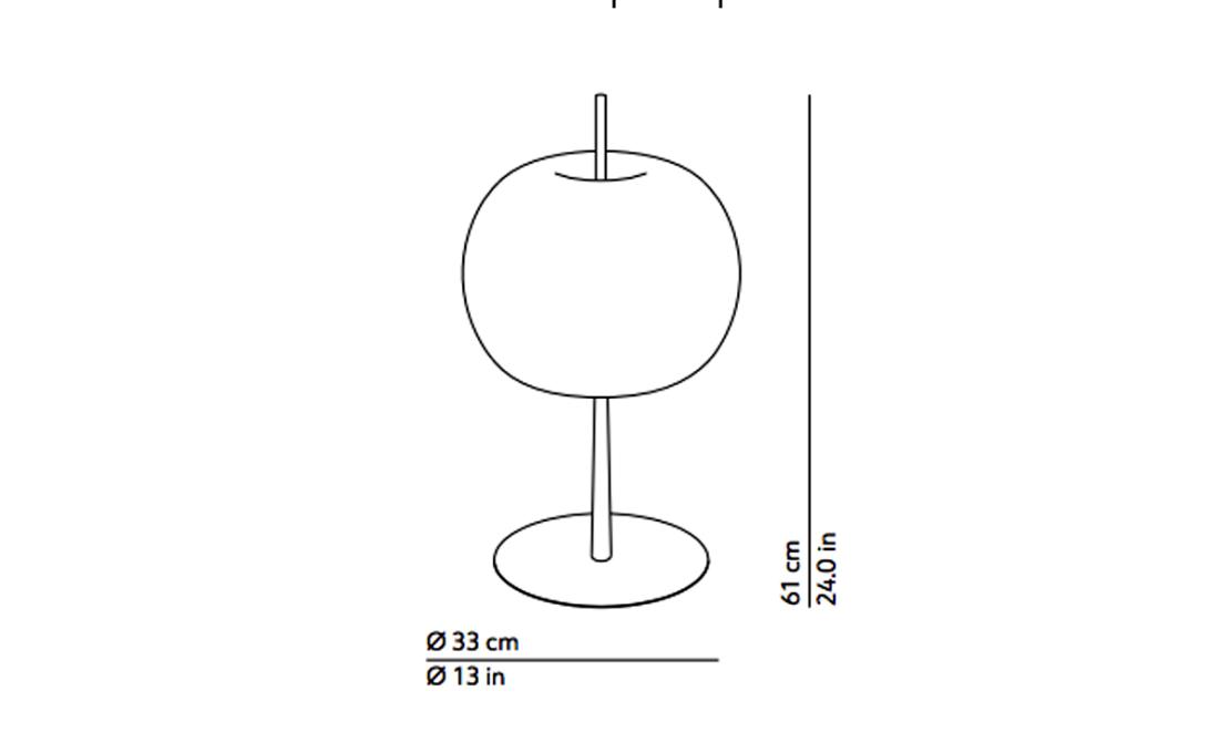 Настольная лампа модель Kushi XL Table Lamp от фабрики KDLN