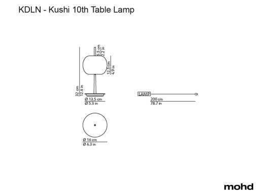 Настольная лампа модель Kushi 10th - Table Lamp от фабрики KDLN