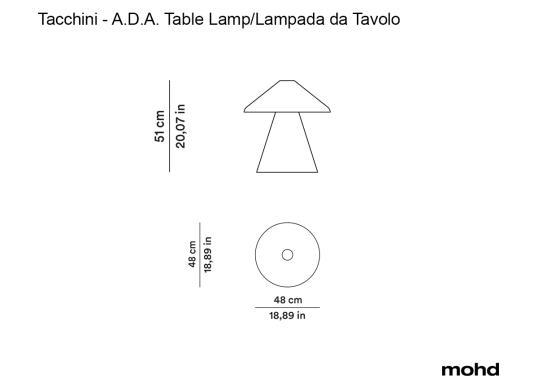 Настольная лампа модель Ada Lampada da Tavolo от фабрики Tacchini