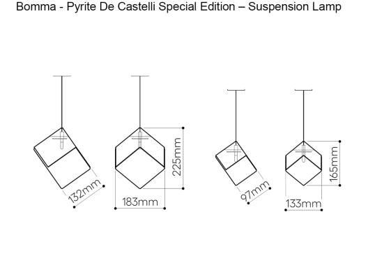 Подвесной светильник модель Pyrite De Castelli Special Edition Suspension Lamp от фабрики Bomma