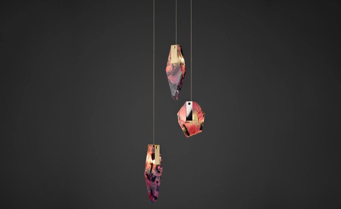 Подвесной светильник модель Fragments Long Suspension Lamp от фабрики Bomma