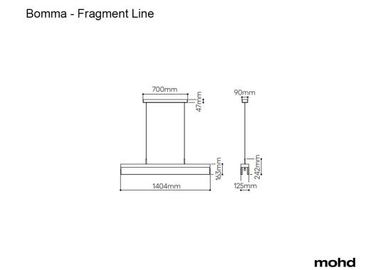 Подвесной светильник модель Fragment Line - Suspension Lamp от фабрики Bomma