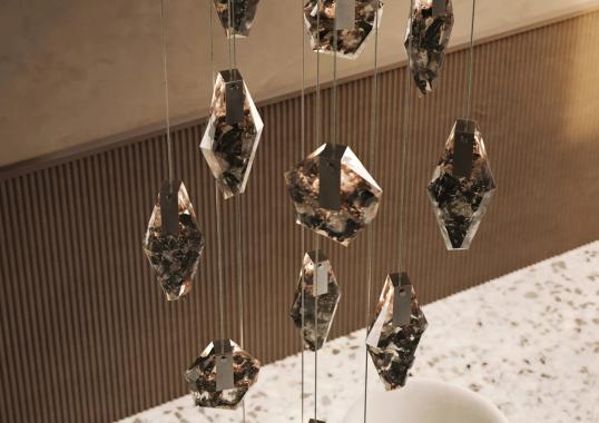 Подвесной светильник модель Fragments Long Suspension Lamp от фабрики Bomma