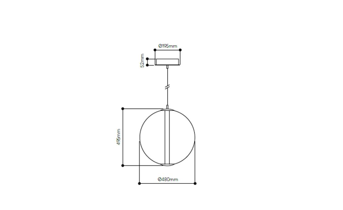 Подвесной светильник модель Buoy Collection Sphere Suspension Lamp от фабрики Bomma
