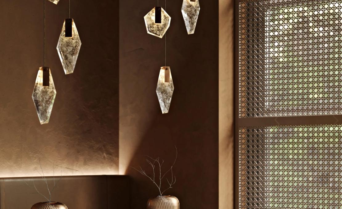 Подвесной светильник модель Fragments Long Suspension Lamp от фабрики Bomma