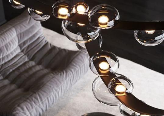 Подвесной светильник модель Dew Drops 2 Vegan Suspension Lamp от фабрики Bomma