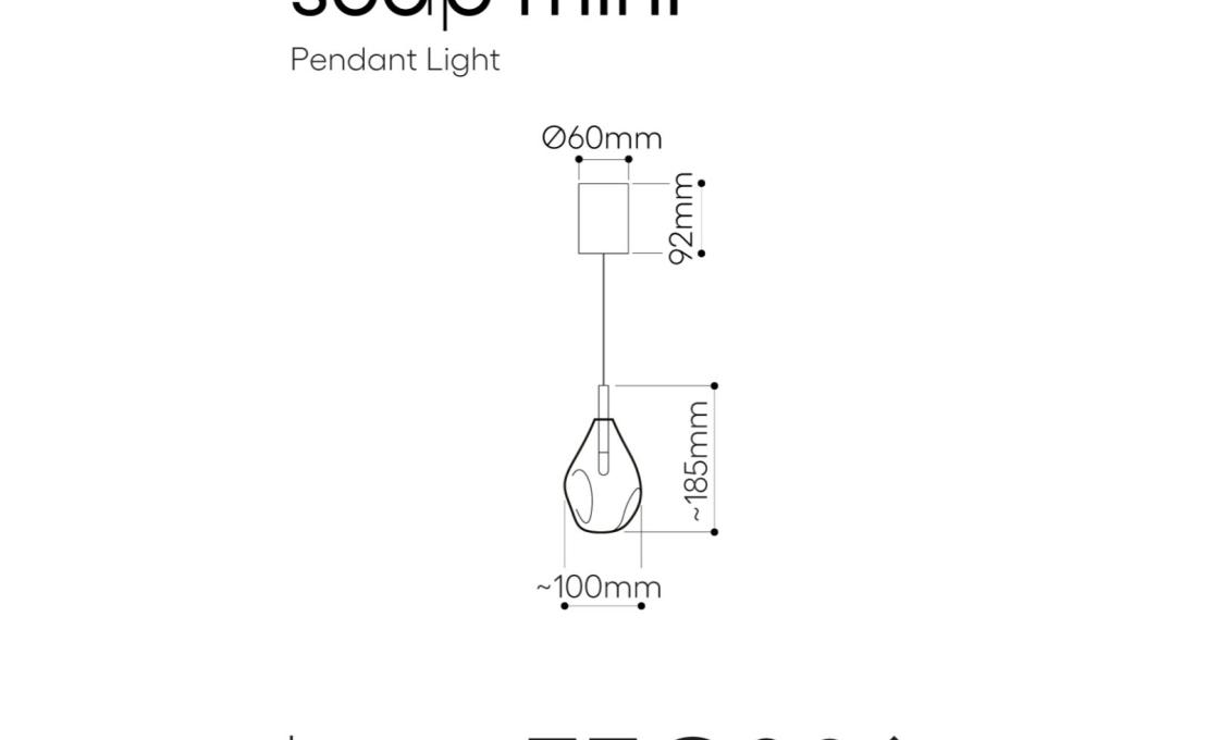 Подвесной светильник модель Soap Mini Suspension Lamp от фабрики Bomma