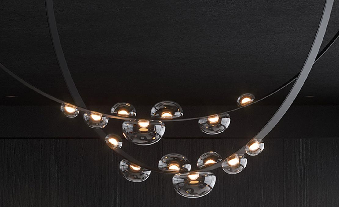 Подвесной светильник модель Dew Drops 2 Vegan Suspension Lamp от фабрики Bomma