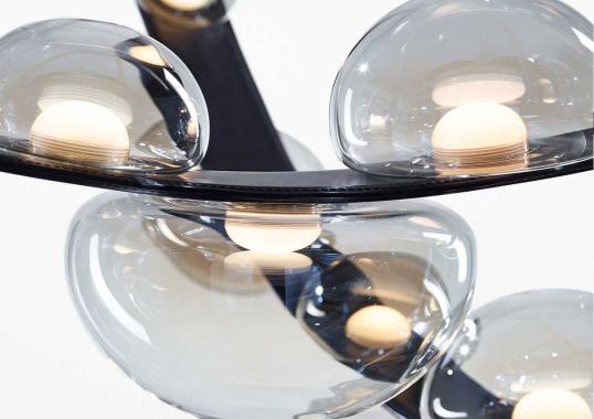 Подвесной светильник модель Dew Drops 2 Vegan Suspension Lamp от фабрики Bomma