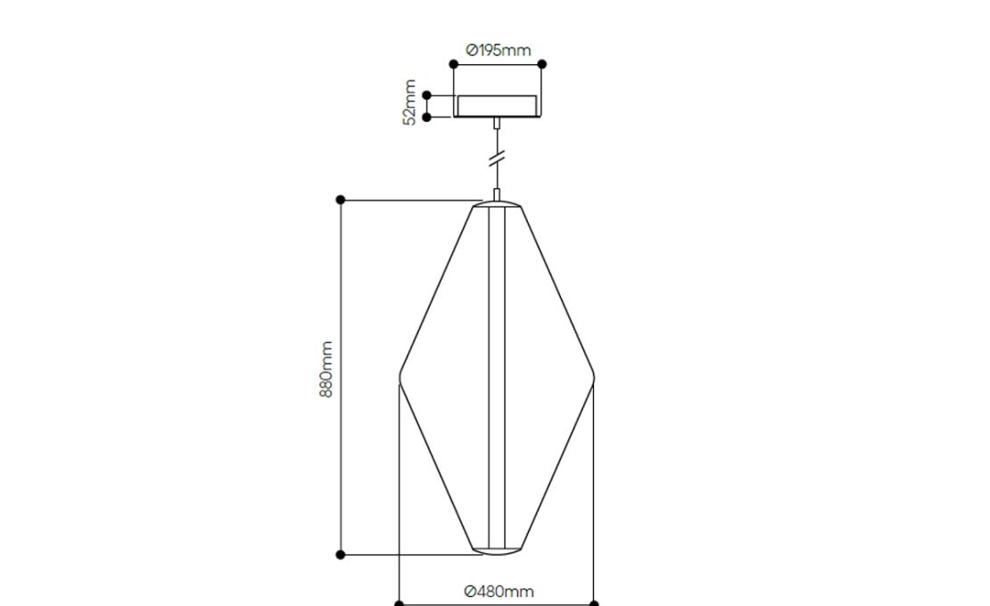 Подвесной светильник модель Buoy Collection Double Cone Suspension Lamp от фабрики Bomma