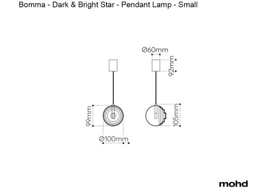Подвесной светильник модель Bright Star - Pendant Lamp - Small от фабрики Bomma