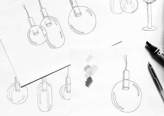 Подвесной светильник модель Phenomena Large Ball - Suspension Lamp от фабрики Bomma