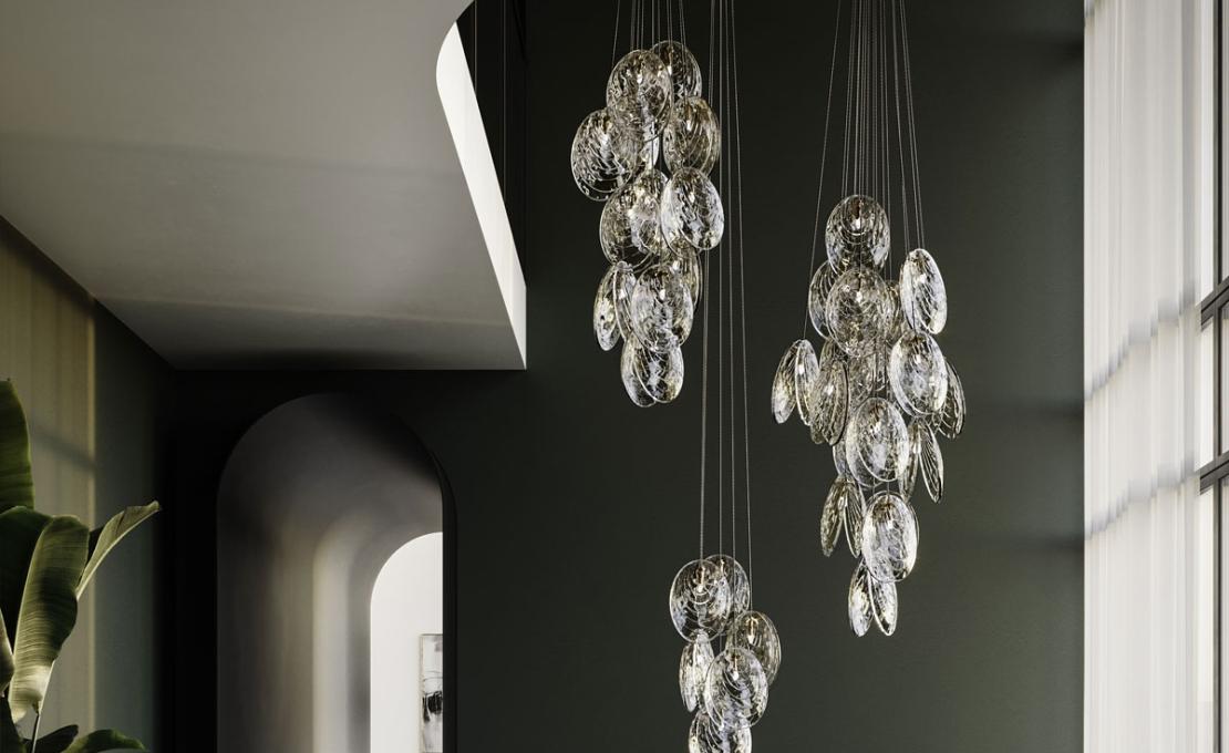 Подвесной светильник модель Mussels 12 Suspension Lamp от фабрики Bomma