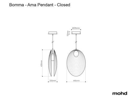 Подвесной светильник модель Ama Collection Suspension Lamp от фабрики Bomma