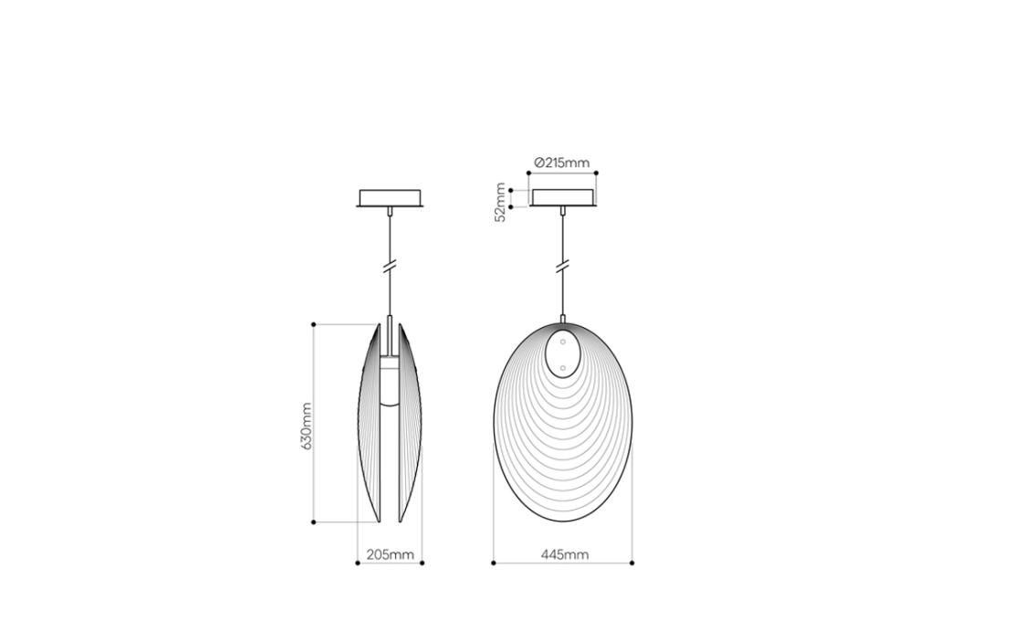 Подвесной светильник модель Ama Collection Suspension Lamp от фабрики Bomma