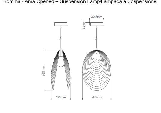 Подвесной светильник модель Ama Collection Suspension Lamp от фабрики Bomma