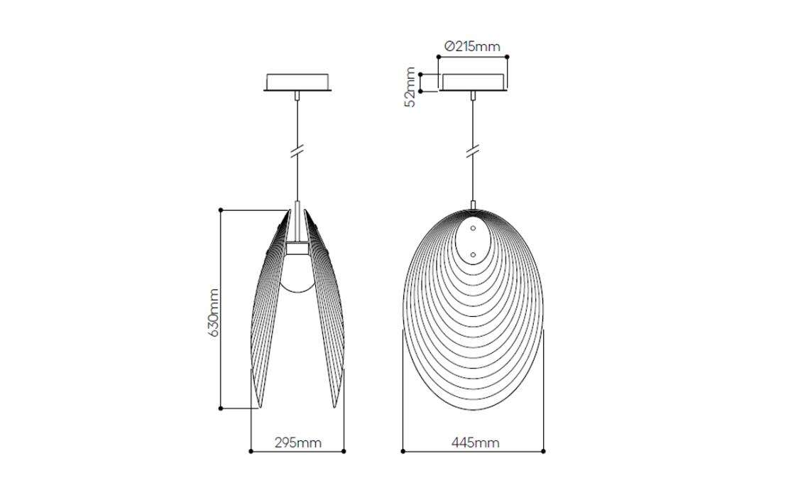 Подвесной светильник модель Ama Collection Suspension Lamp от фабрики Bomma