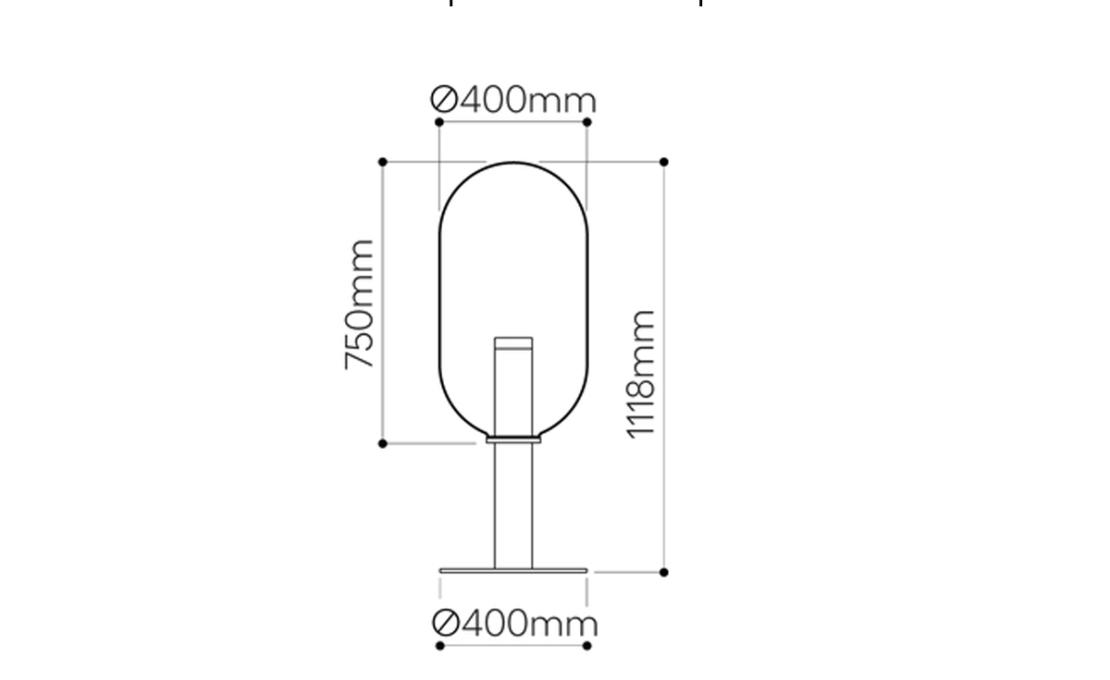Торшер модель Phenomena Capsule - Floor Lamp от фабрики Bomma