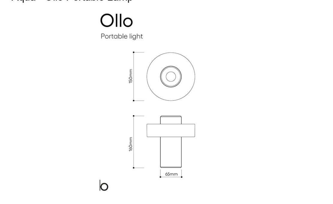 Настольная лампа модель Ollo Portable Lamp от фабрики Bomma