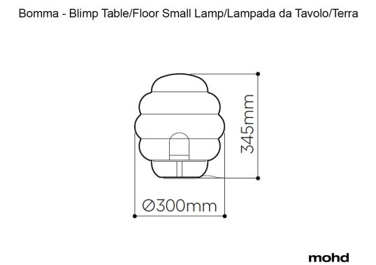 Настольная лампа модель Blimp Piccola Lampada da Tavolo/Terra от фабрики Bomma