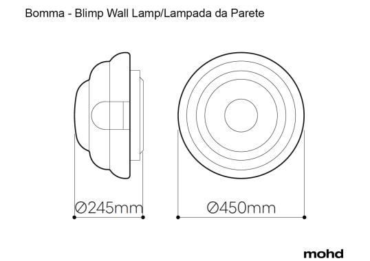 Бра модель Blimp Lampada da Parete от фабрики Bomma