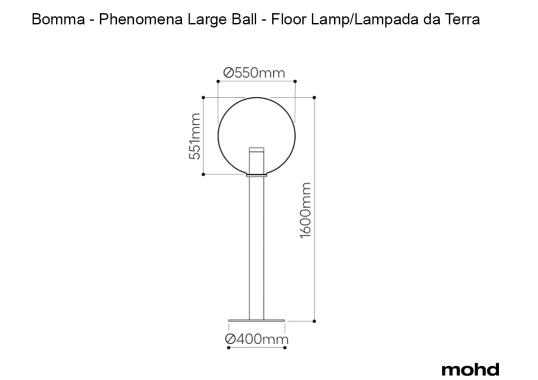 Торшер модель Phenomena Large Ball - Floor Lamp от фабрики Bomma