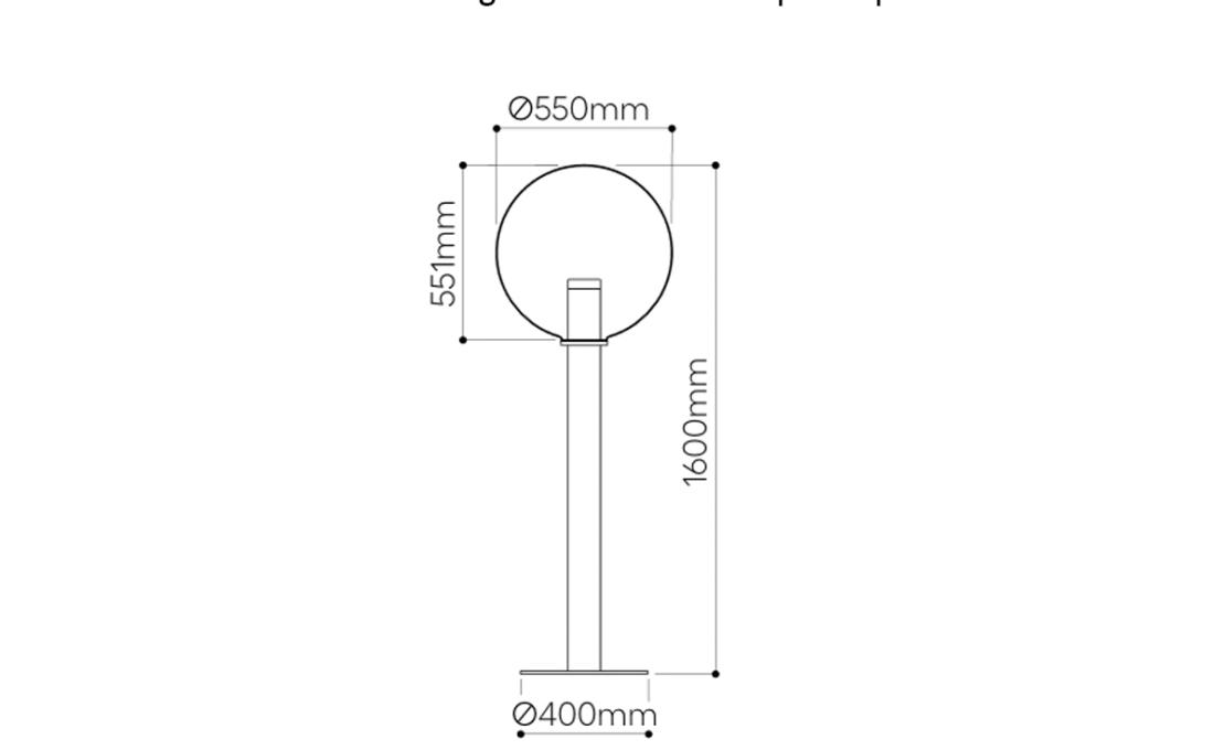 Торшер модель Phenomena Large Ball - Floor Lamp от фабрики Bomma