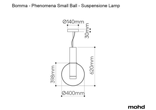 Подвесной светильник модель Phenomena Small Ball - Suspension Lamp от фабрики Bomma