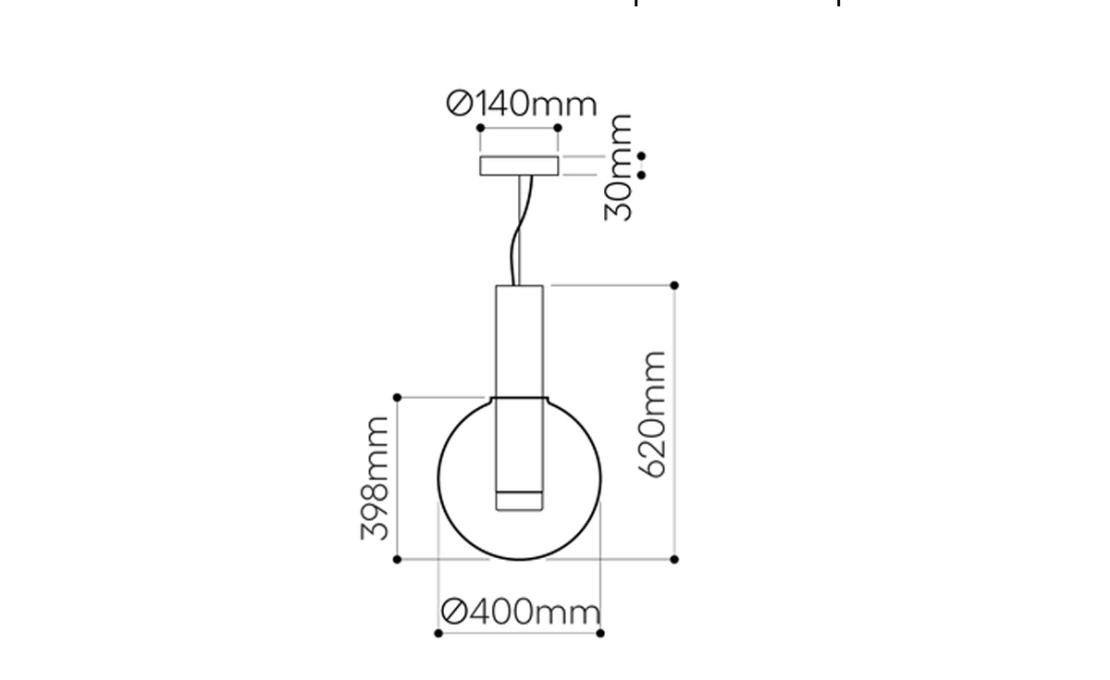 Подвесной светильник модель Phenomena Small Ball - Suspension Lamp от фабрики Bomma