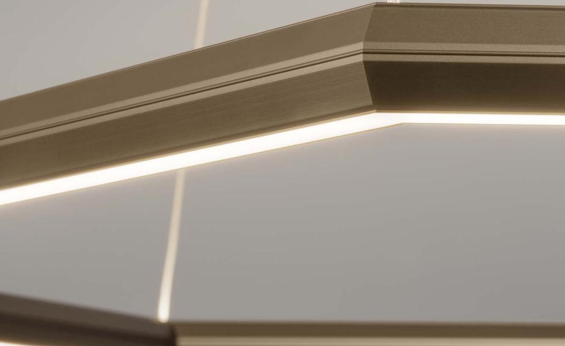 Подвесной светильник модель Exagon Suspension Lamp от фабрики Olev Lighting