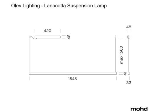 Подвесной светильник Lanacotta Suspension Lamp от Olev Lighting image 4