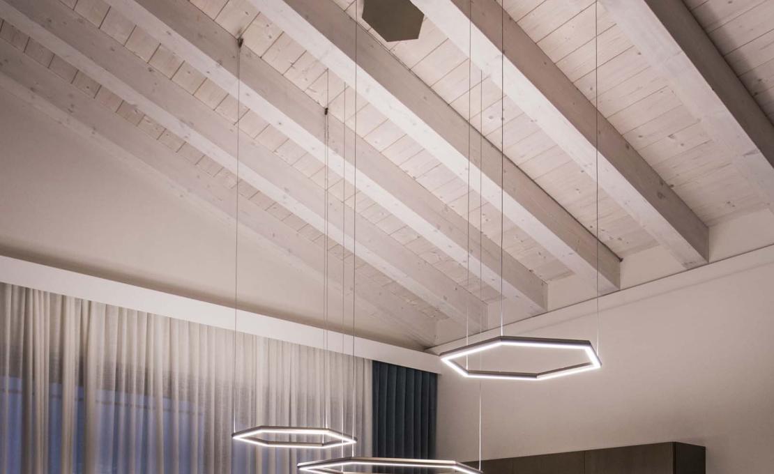 Подвесной светильник модель Exagon Suspension Lamp от фабрики Olev Lighting