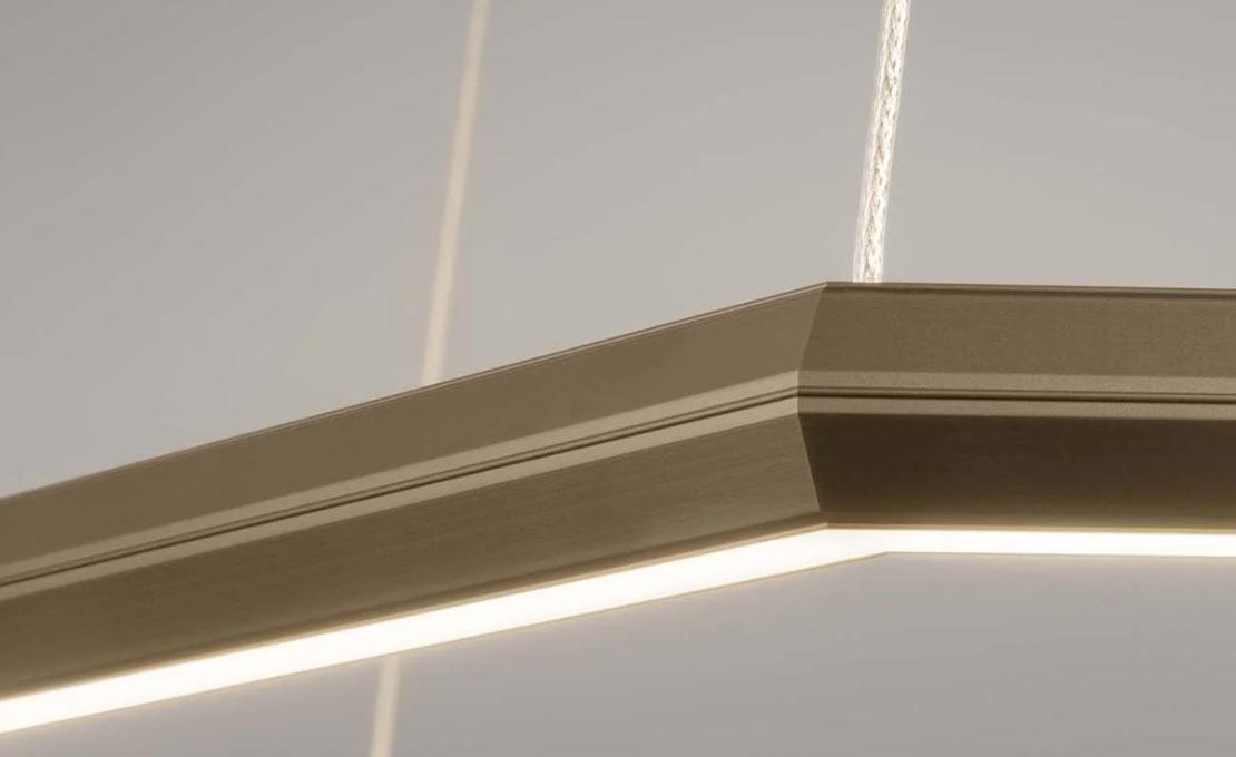 Подвесной светильник модель Poly Esagono 9610 Suspension Lamp от фабрики Olev Lighting