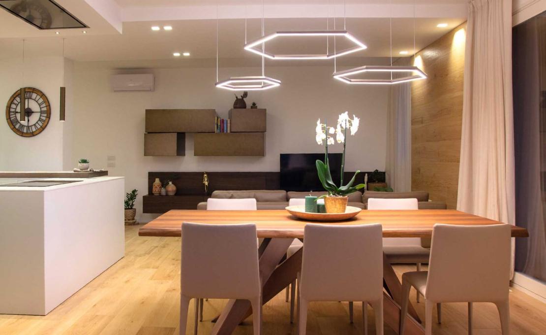 Подвесной светильник модель Exagon Suspension Lamp от фабрики Olev Lighting