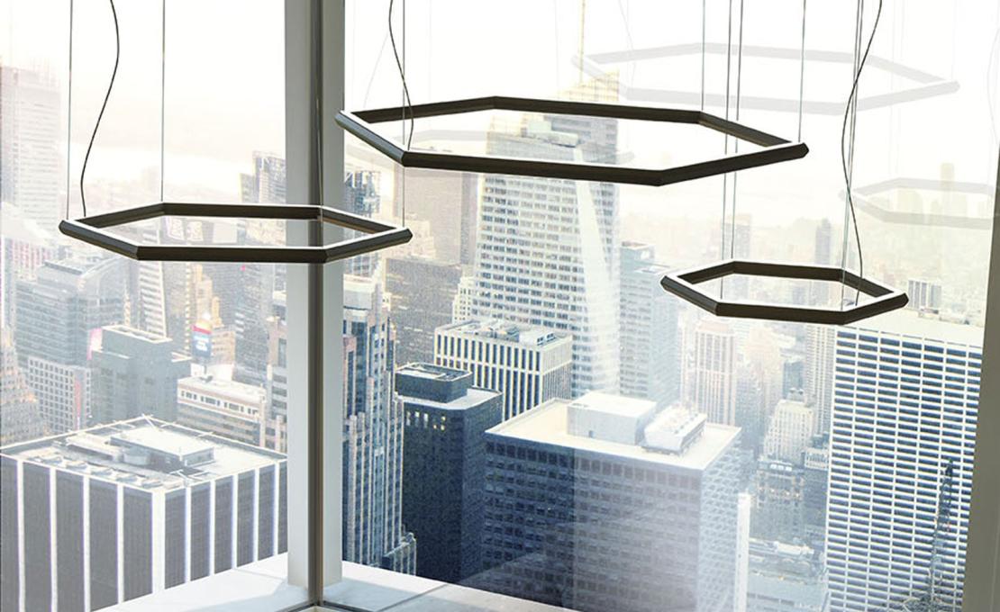 Подвесной светильник модель Exagon Suspension Lamp от фабрики Olev Lighting