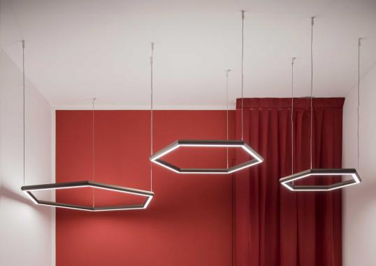Подвесной светильник модель Exagon Suspension Lamp от фабрики Olev Lighting
