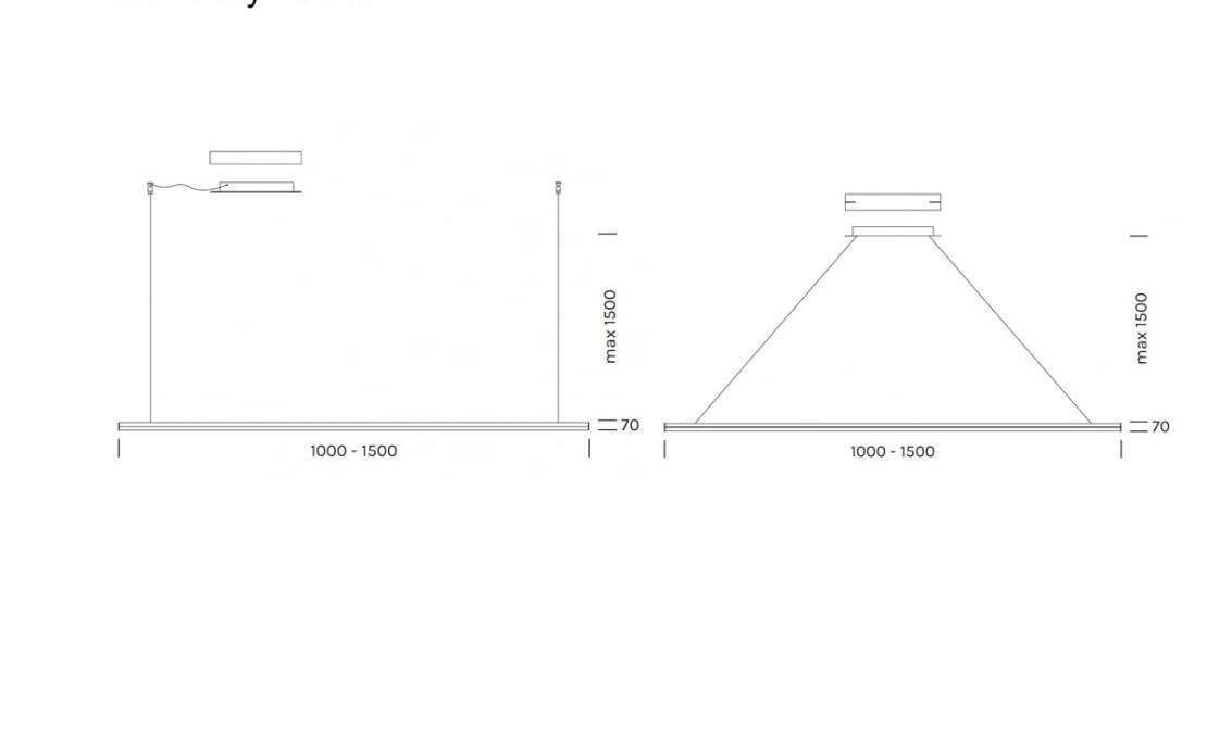 Подвесной светильник модель Poly Linear Suspension Lamp от фабрики Olev Lighting