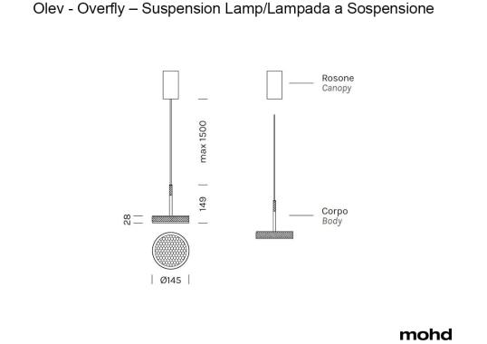 Подвесной светильник модель Overfly - Suspension Lamp от фабрики Olev Lighting